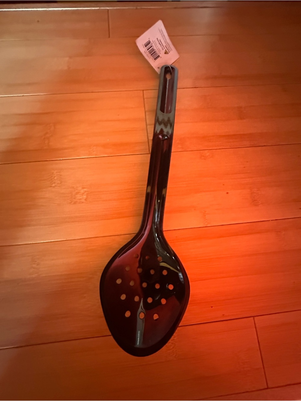 Black Slotted Serving Spoon - NEW